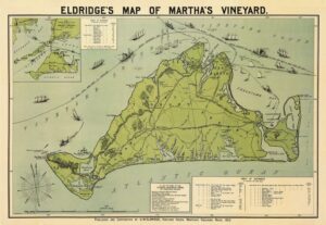 Martha's Vineyard, MA - Nautical Chart 1913 Unframed