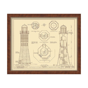Scituate Light House 1810-Drawing