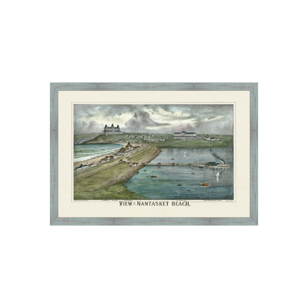 Nantasket Beach Birds Eye View 1879 Colored - Image 5