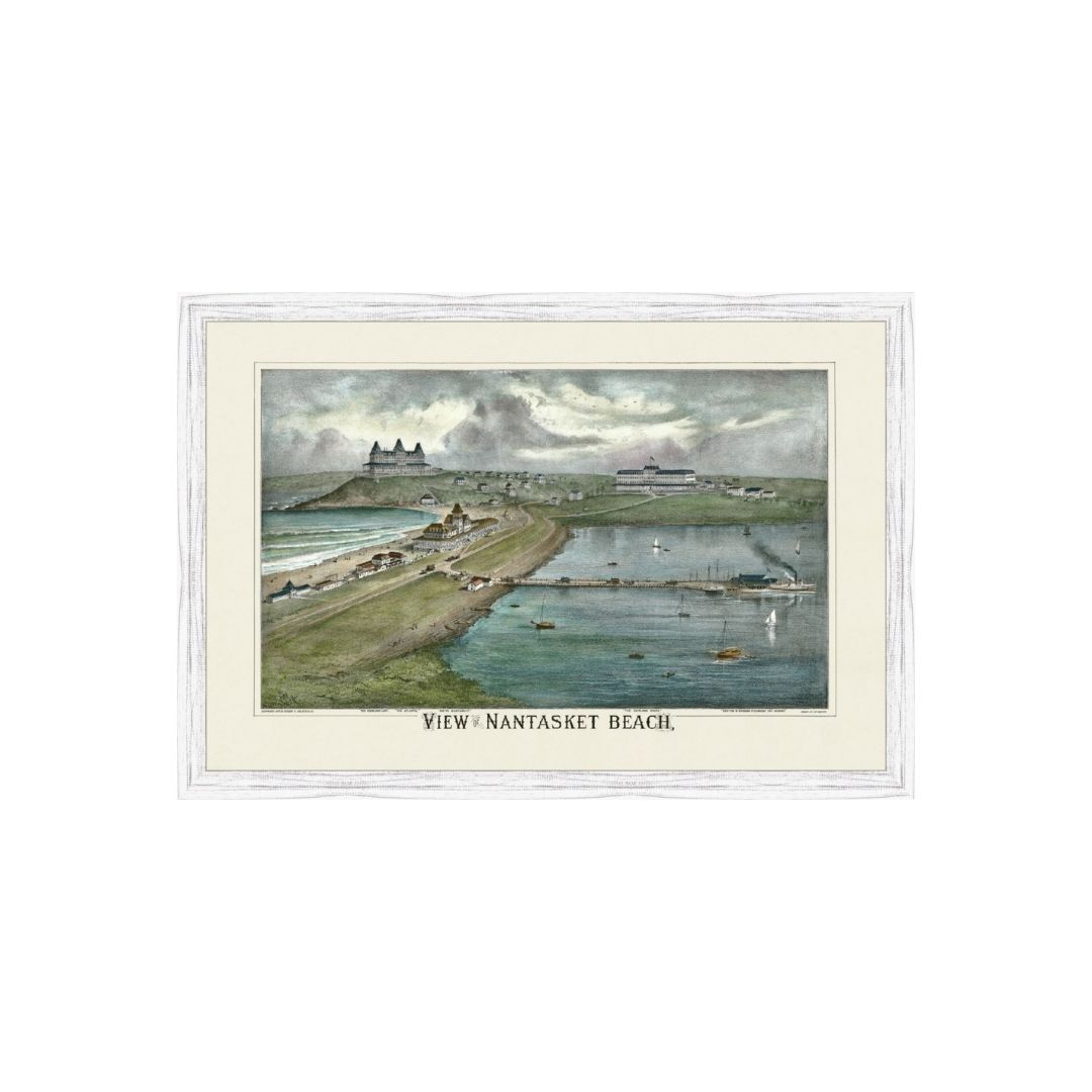 Nantasket Beach Birds Eye View 1879 Colored - Image 6