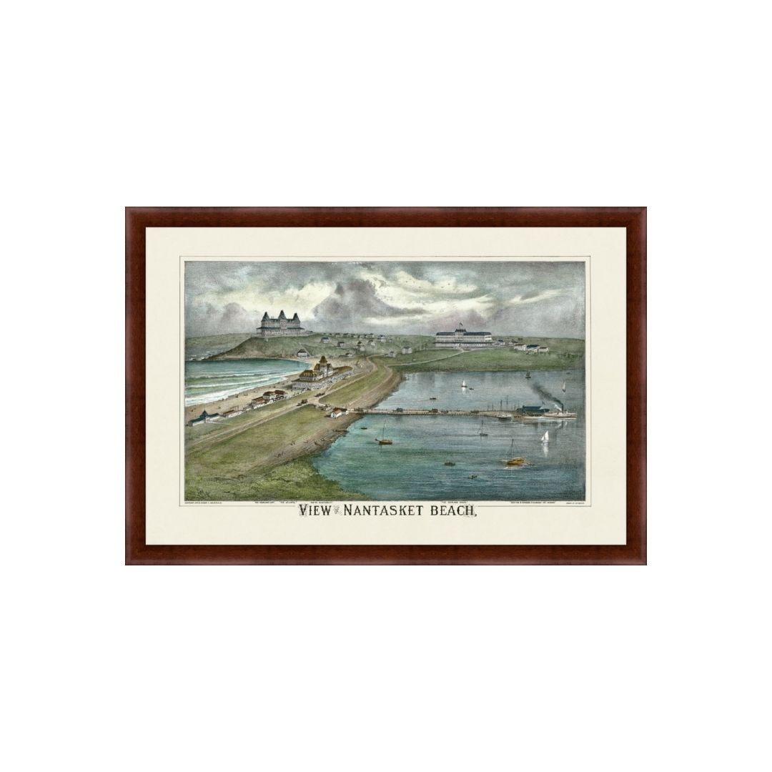 Nantasket Beach Birds Eye View 1879 Colored - Image 3