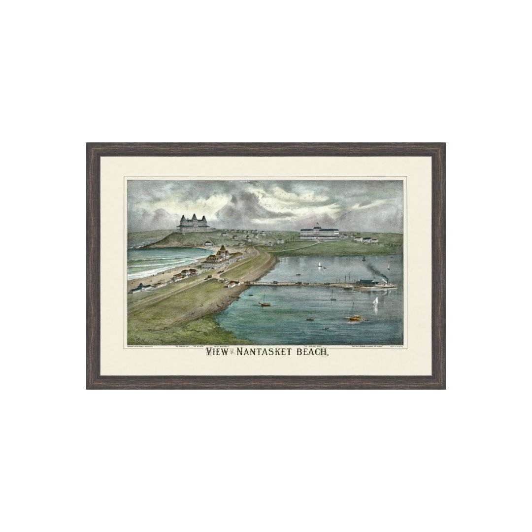 Nantasket Beach Birds Eye View 1879 Colored - Image 4