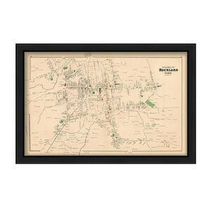 Village of ROCKLAND, MA 1879 Map