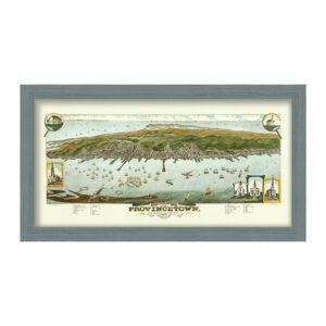 Provincetown Bird's Eye View 1882 Colored