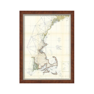 NEW ENGLAND COAST 1855 Nautical Chart
