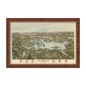 Lake Winnipesauke, NH 1903 Bird's Eye View
