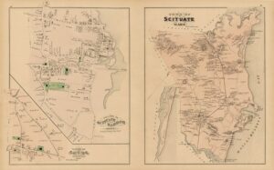 Scituate Map from 1879 Plymouth County Atlas Unframed