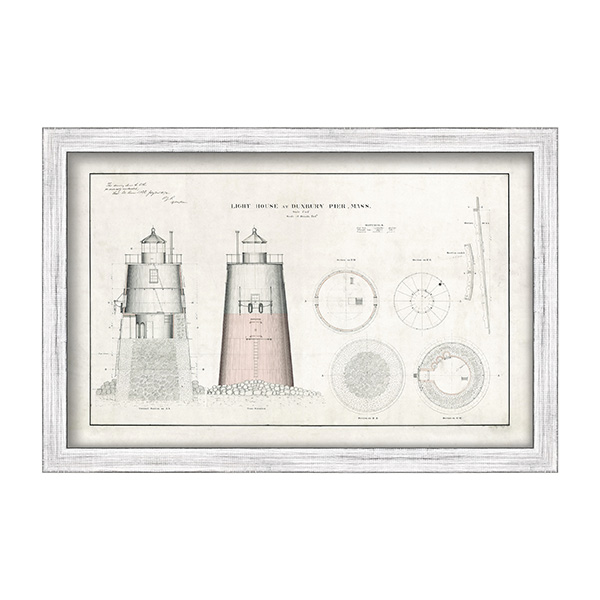 Duxbury Pier Light AKA Bug Light - Lighthouse Plans - 1872