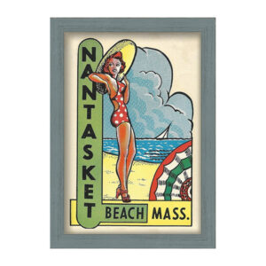 Nantasket Beach, Massachusetts-Retro Poster