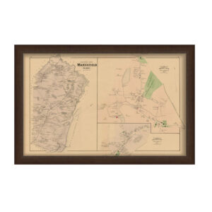 MARSHFIELD and VILLAGES, MA 1879 Map