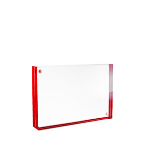 Clear Red Acrylic Frame