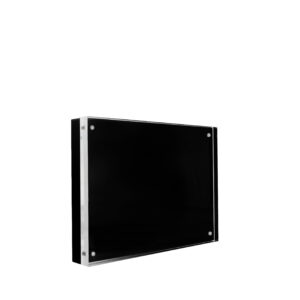 Black Wood Back Acrylic Frame