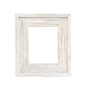 White Wide Barnboard Frame